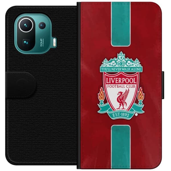 Xiaomi Mi 11 Pro Plånboksfodral Liverpool FC – Klassisk Fotbollsstolthet i Rött