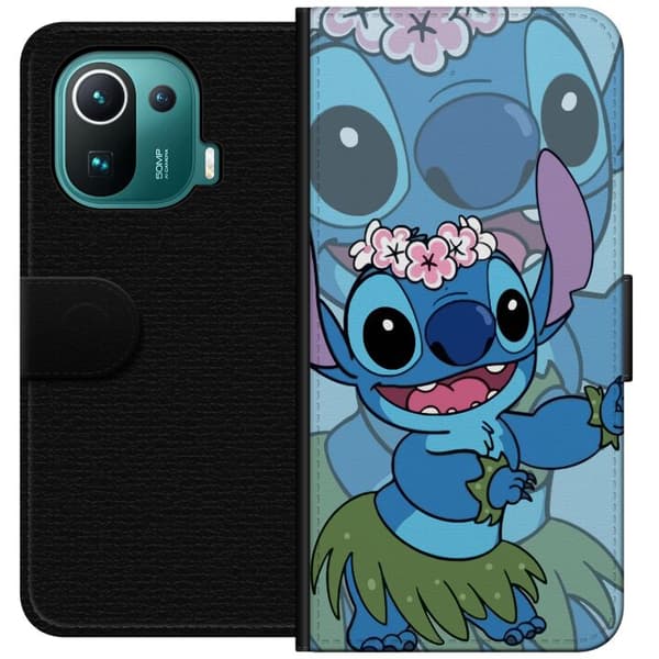 Xiaomi Mi 11 Pro Lompakkokotelo Stitch tähtien alla - Taianomainen Anime-tyyli