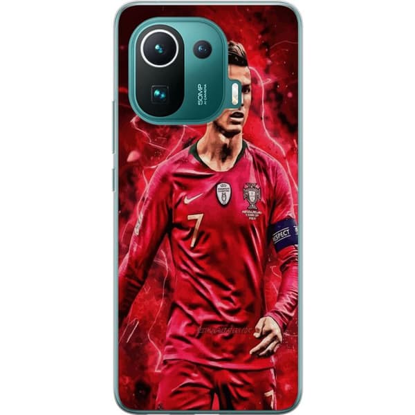 Xiaomi Mi 11 Pro Genomskinligt Skal Ronaldo Skills – CR7 Design för Äkta Supporters