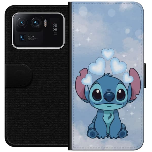 Xiaomi Mi 11 Ultra Tegnebogsetui Stitch Hoppende Glæde - Sjovt Design til Gave