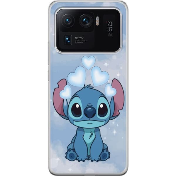 Xiaomi Mi 11 Ultra Gjennomsiktig deksel Stitch Hoppande Gled - Morsomt Design for Gave