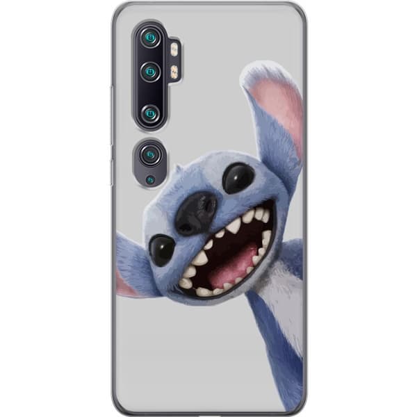 Xiaomi Mi Note 10 Gennemsigtig cover Stitch i fart - Kawaii-design til fans & børn