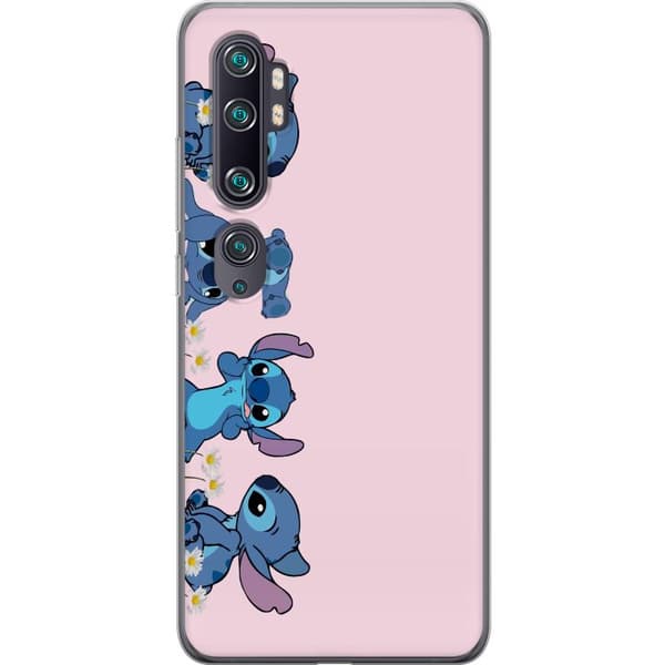 Xiaomi Mi Note 10 Gennemsigtig cover  Stitch Grin & Leg – Perfekt til Telefoncovers eller Plakater