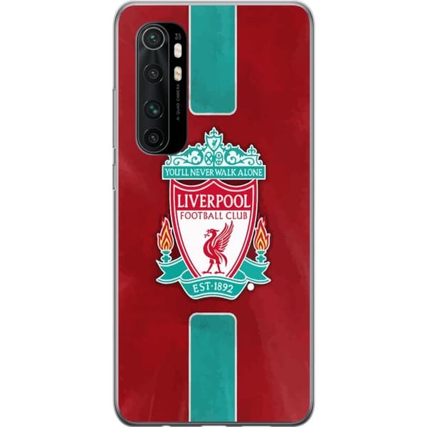 Xiaomi Mi Note 10 Lite Gjennomsiktig deksel Liverpool FC - Klassisk Fotballstolthet i Rødt