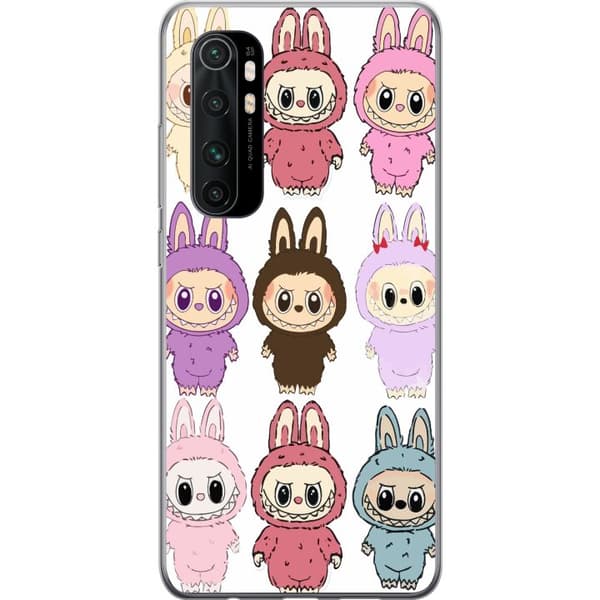 Xiaomi Mi Note 10 Lite Läpinäkyvä kuori Labubu Pink Monster - Popkulttuuri Kawaii-kosketuksella