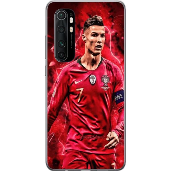 Xiaomi Mi Note 10 Lite Gennemsigtig cover Ronaldo Færdigheder - CR7 Design for Ægte Fans