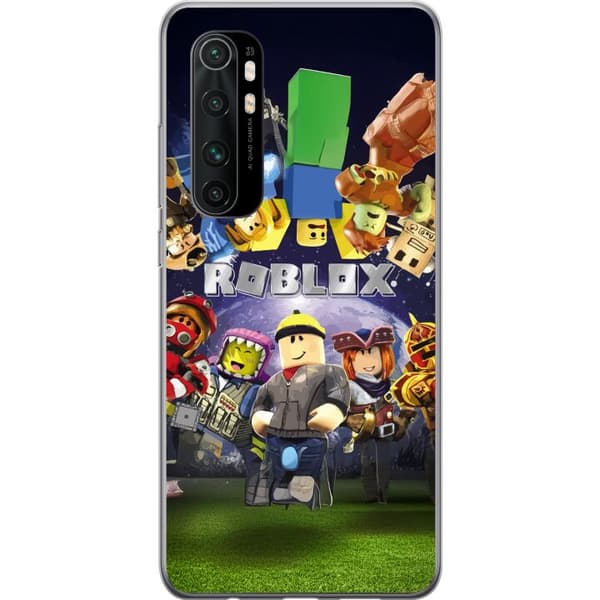 Xiaomi Mi Note 10 Lite Gennemsigtig cover Roblox Verden - Gaming Eventyr for Børn og Unge