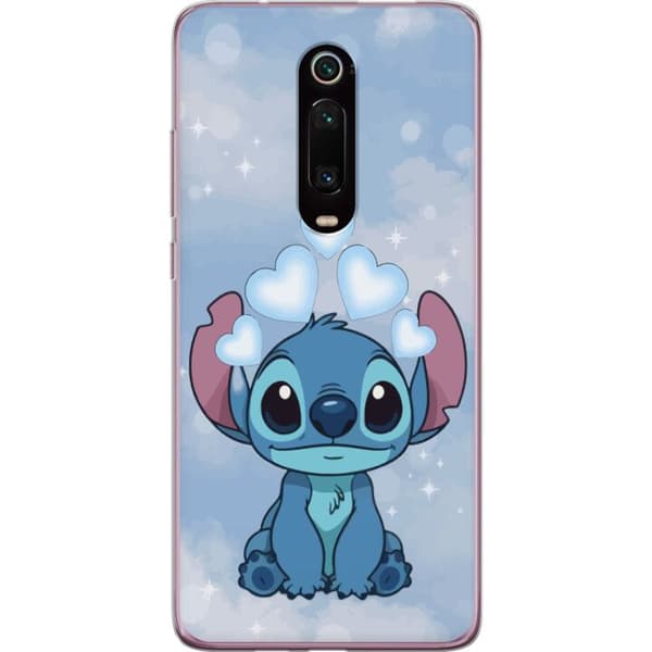 Xiaomi Mi 9T Pro Gennemsigtig cover Stitch Hoppende Glæde - Sjovt Design til Gave