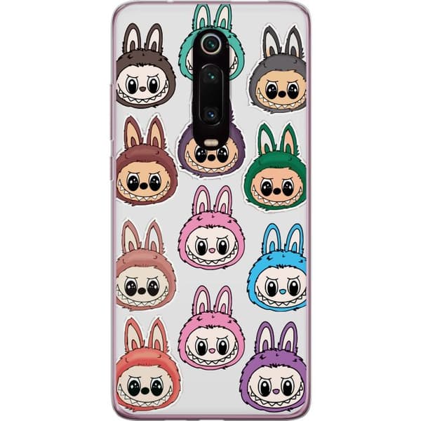 Xiaomi Mi 9T Pro  Gjennomsiktig deksel Labubu Macaron Monster - Søt Samlefigur med Stil