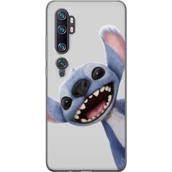 Xiaomi Mi Note 10 Pro Gennemsigtig cover Stitch i fart - Kawaii-design til fans & børn