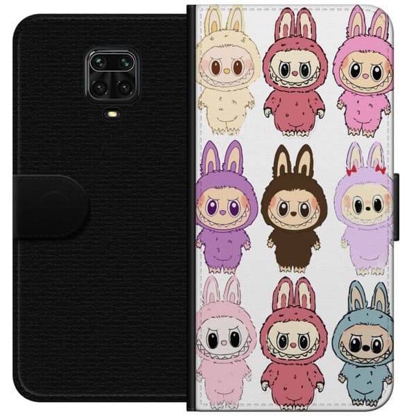 Xiaomi Redmi Note 9 Pro Lommeboketui Labubu Pink Monster - Popkunst med Kawaii-touch