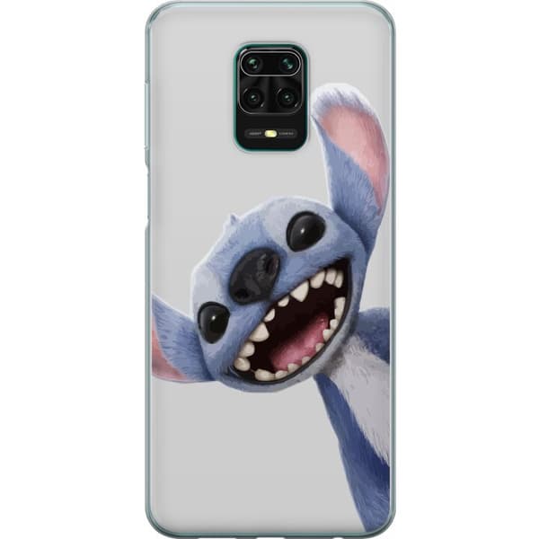 Xiaomi Redmi Note 9 Pro Gennemsigtig cover Stitch i fart - Kawaii-design til fans & børn
