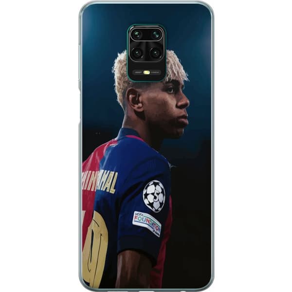 Xiaomi Redmi Note 9 Pro Läpinäkyvä kuori Lamine Yamal - Barcelonan ihmelapsi fokuksessa