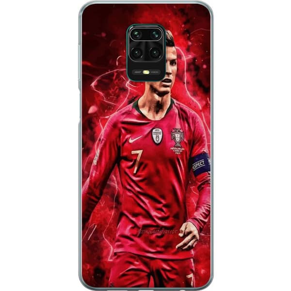 Xiaomi Redmi Note 9 Pro Gennemsigtig cover Ronaldo Færdigheder - CR7 Design for Ægte Fans