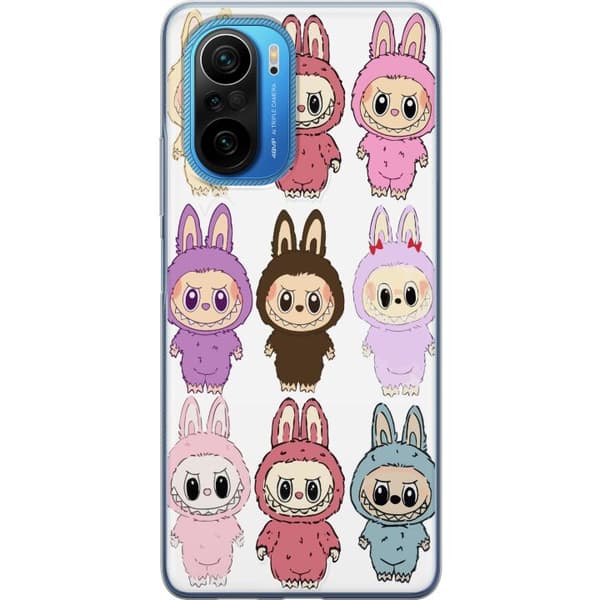 Xiaomi Poco F3 Läpinäkyvä kuori Labubu Pink Monster - Popkulttuuri Kawaii-kosketuksella