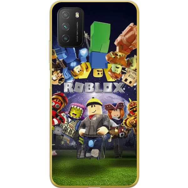Xiaomi Poco M3 Gennemsigtig cover Roblox Verden - Gaming Eventyr for Børn og Unge