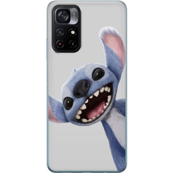 Xiaomi Poco M4 Pro 5G Gennemsigtig cover Stitch i fart - Kawaii-design til fans & børn