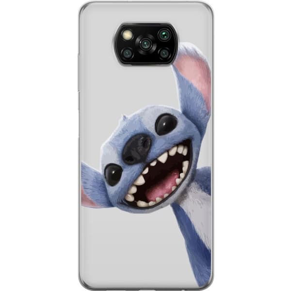 Xiaomi Poco X3 NFC Gennemsigtig cover Stitch i fart - Kawaii-design til fans & børn
