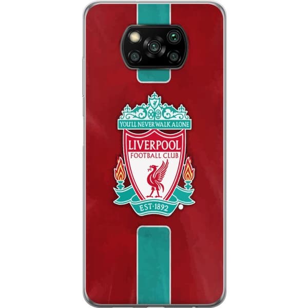 Xiaomi Poco X3 NFC Gennemsigtig cover Liverpool FC - Klassisk Fodboldstolthed i Rødt