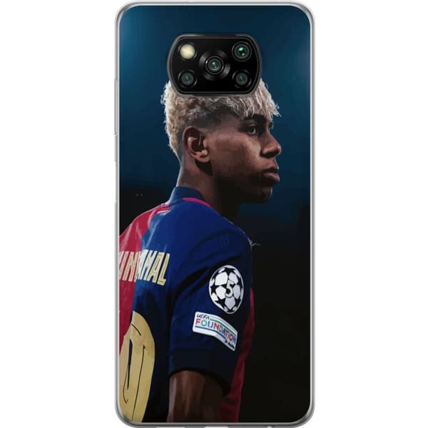 Xiaomi Poco X3 NFC Gjennomsiktig deksel Lamine Yamal - Barcelonas Wonderkid i Fokus