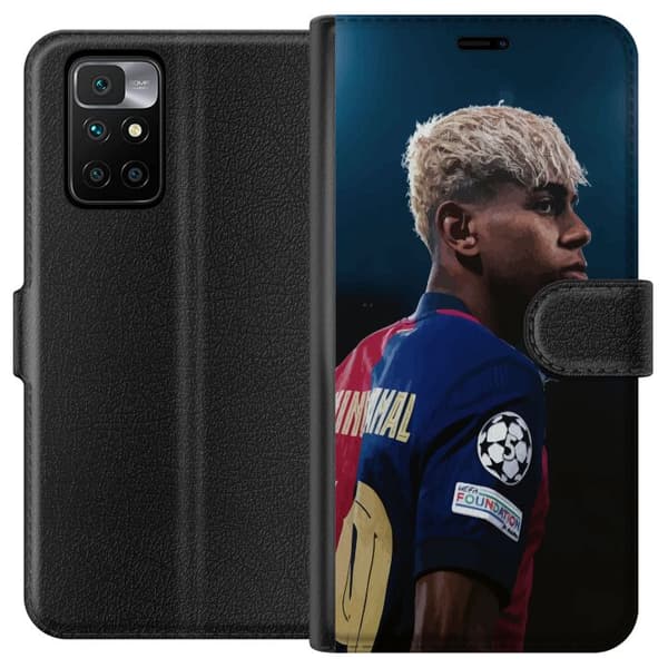 Xiaomi Redmi 10 Plånboksfodral Lamine Yamal – Barcelonas Wonderkid i Fokus