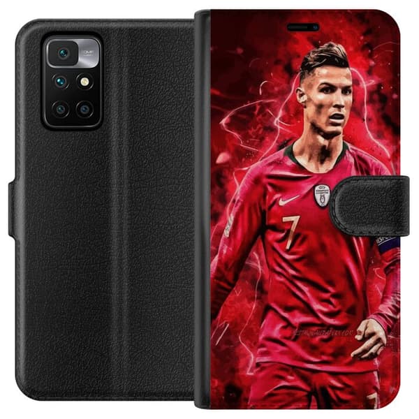 Xiaomi Redmi 10 Lommeboketui Ronaldo Ferdigheter - CR7 Design for Ekte Supportere