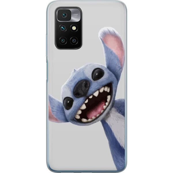 Xiaomi Redmi 10 Genomskinligt Skal Stitch i Fart – Kawaii Design för Fans & Barn