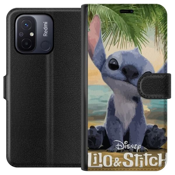 Xiaomi Redmi 12C Plånboksfodral Stitch Kärleksfull – Med Hjärtan & Kawaii-känsla