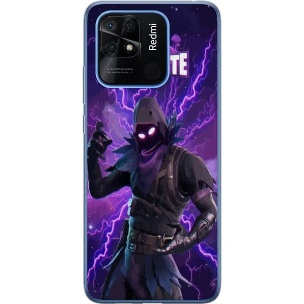 Xiaomi Redmi 10C Läpinäkyvä kuori Fortnite Raven