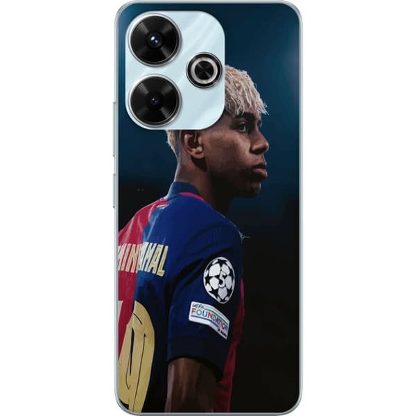 Xiaomi Redmi 13 Läpinäkyvä kuori Lamine Yamal - Barcelonan ihmelapsi fokuksessa