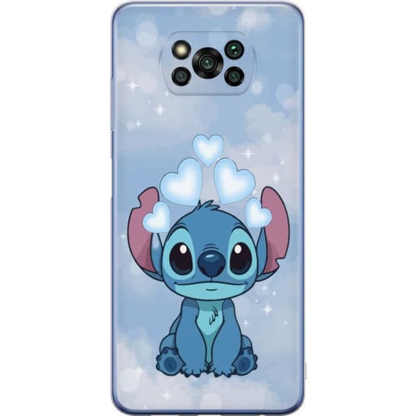 Xiaomi Poco X3 Pro Genomskinligt Skal Stitch Hoppande Glädje – Rolig Design för Present