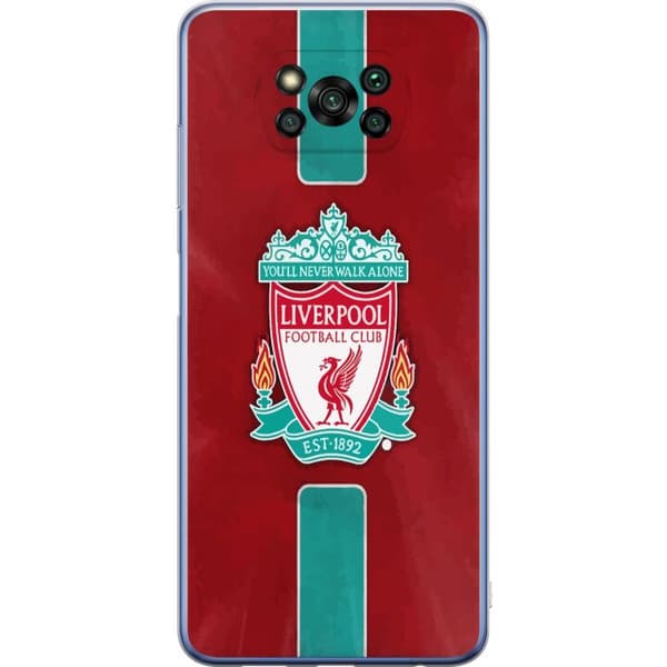 Xiaomi Poco X3 Pro Gennemsigtig cover Liverpool FC - Klassisk Fodboldstolthed i Rødt