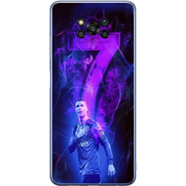 Xiaomi Poco X3 Pro Genomskinligt Skal Ronaldo 7 – Fotbollslegend i Action för Fans
