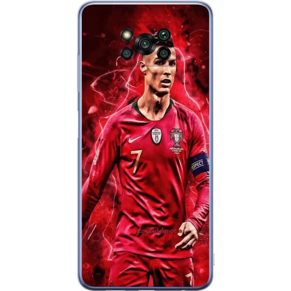 Xiaomi Poco X3 Pro Gennemsigtig cover Ronaldo Færdigheder - CR7 Design for Ægte Fans
