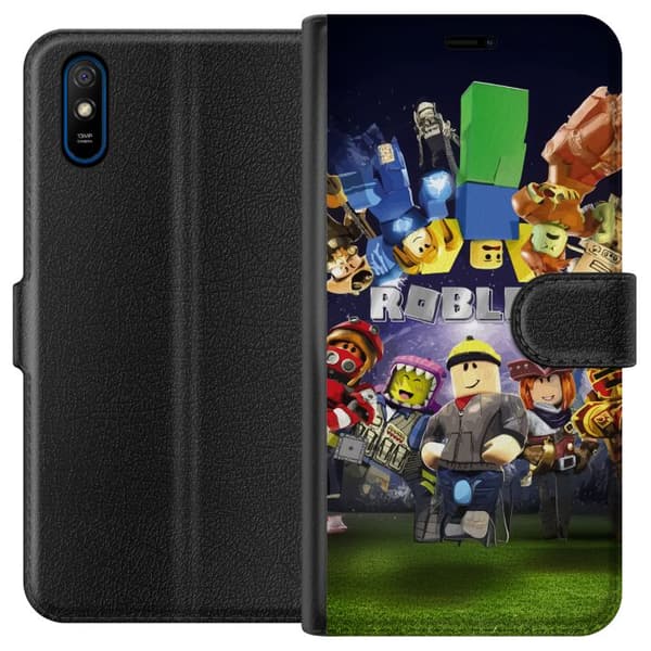 Xiaomi Redmi 9A Tegnebogsetui Roblox Verden - Gaming Eventyr for Børn og Unge