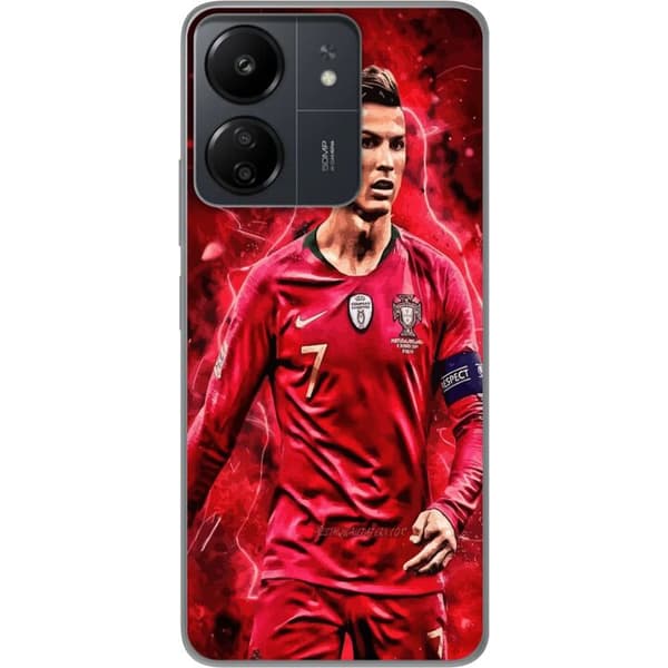 Xiaomi Redmi 13C Läpinäkyvä kuori Ronaldon Taidot - CR7 Suunnittelu Aidolle Kannattajalle