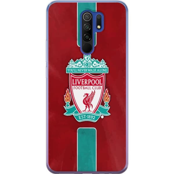 Xiaomi Redmi 9 Läpinäkyvä kuori Liverpool FC - Klassinen jalkapallourheilu Punaisena