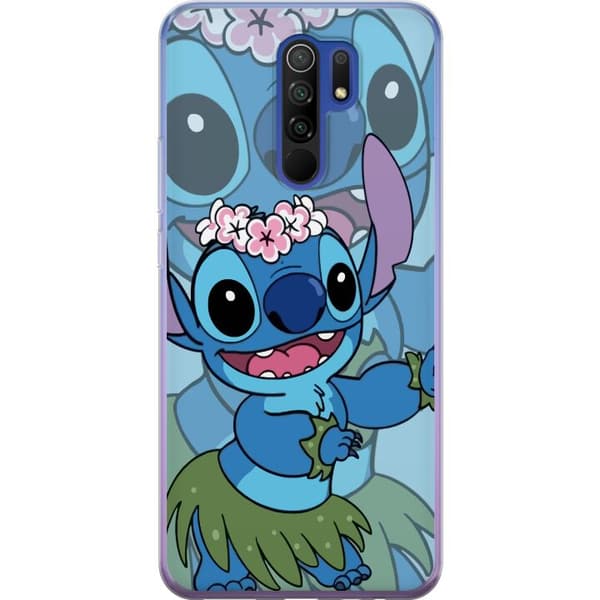 Xiaomi Redmi 9 Gjennomsiktig deksel Stitch under stjernene - Magisk Anime-stil