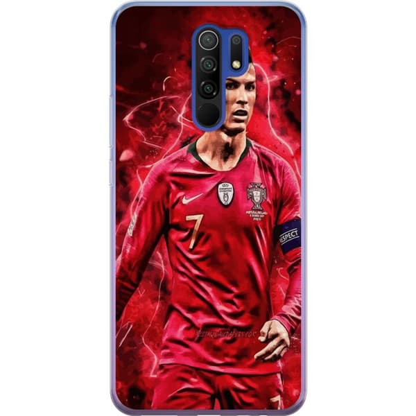 Xiaomi Redmi 9 Läpinäkyvä kuori Ronaldon Taidot - CR7 Suunnittelu Aidolle Kannattajalle