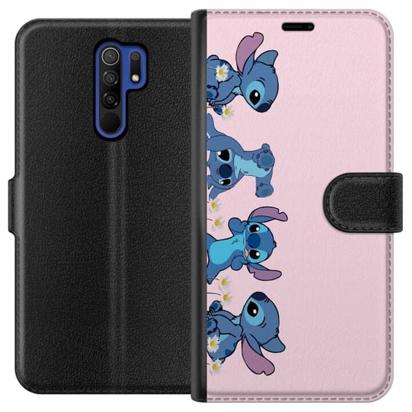 Xiaomi Redmi 9 Tegnebogsetui  Stitch Grin & Leg – Perfekt til Telefoncovers eller Plakater