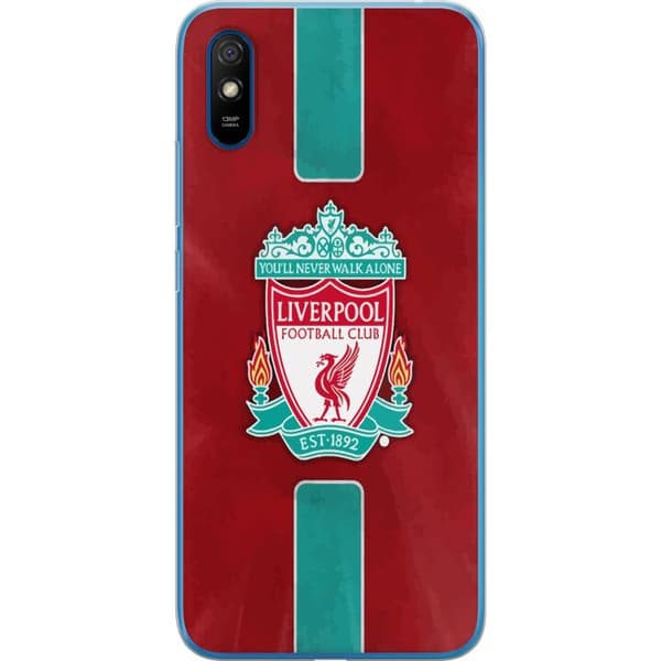 Xiaomi Redmi 9A Gennemsigtig cover Liverpool FC - Klassisk Fodboldstolthed i Rødt