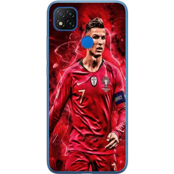 Xiaomi Redmi 9C Läpinäkyvä kuori Ronaldon Taidot - CR7 Suunnittelu Aidolle Kannattajalle