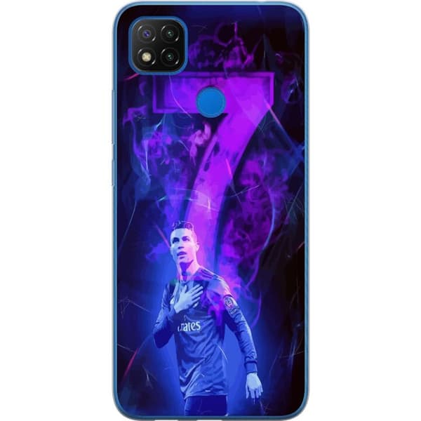Xiaomi Redmi 9C NFC Gennemsigtig cover Ronaldo 7 - Fodboldlegende i Handling for Fans