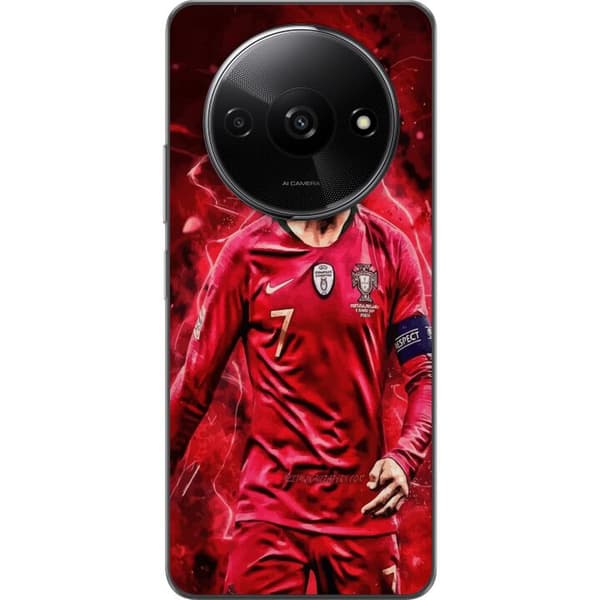 Xiaomi Redmi A3 Genomskinligt Skal Ronaldo Skills – CR7 Design för Äkta Supporters