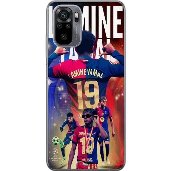 Xiaomi Redmi Note 10 Läpinäkyvä kuori Yamal Liikkeessä - Nuori Lahjakkuus Maailmanlaajuisella Tasolla