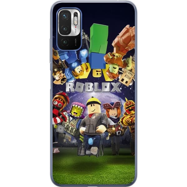 Xiaomi Redmi Note 10 5G Gennemsigtig cover Roblox Verden - Gaming Eventyr for Børn og Unge