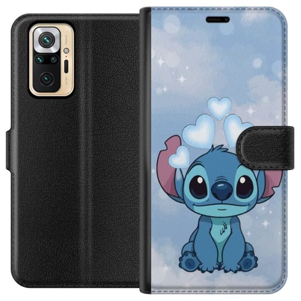 Xiaomi Redmi Note 10 Pro Lompakkokotelo Stitch Hyppäävä Ilo - Hauska Suunnittelu Lahjalle