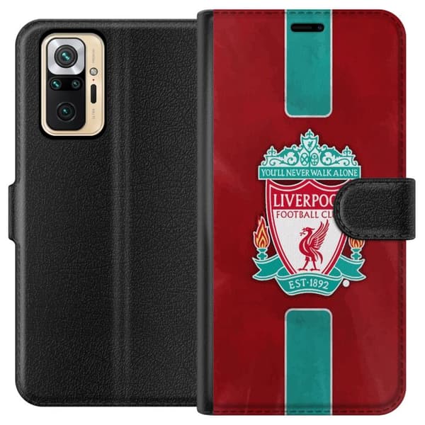 Xiaomi Redmi Note 10 Pro Lommeboketui Liverpool FC - Klassisk Fotballstolthet i Rødt