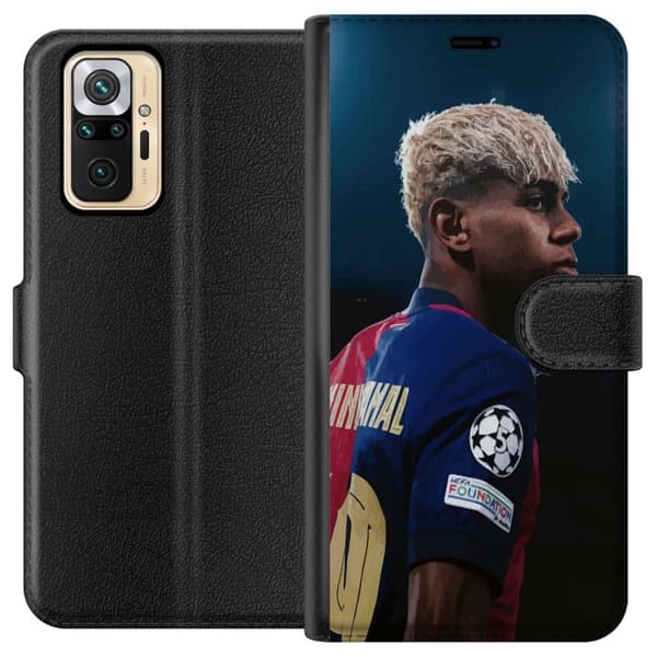 Xiaomi Redmi Note 10 Pro Lompakkokotelo Lamine Yamal - Barcelonan ihmelapsi fokuksessa