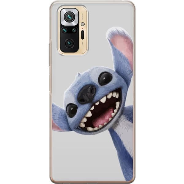 Xiaomi Redmi Note 10 Pro Gjennomsiktig deksel Stitch i Fart - Kawaii Design for Fans & Barn